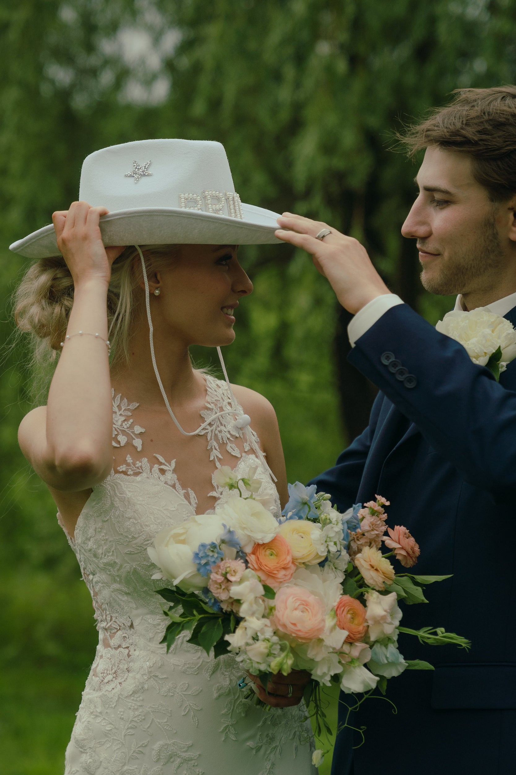 Luxury wedding floral arrangements with soft pastel blooms